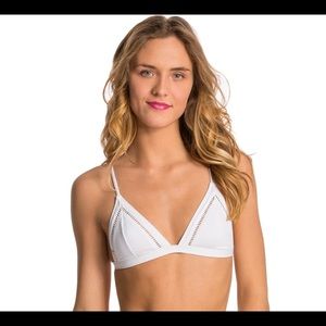 Rhythm my bralette bikini top white Sz small